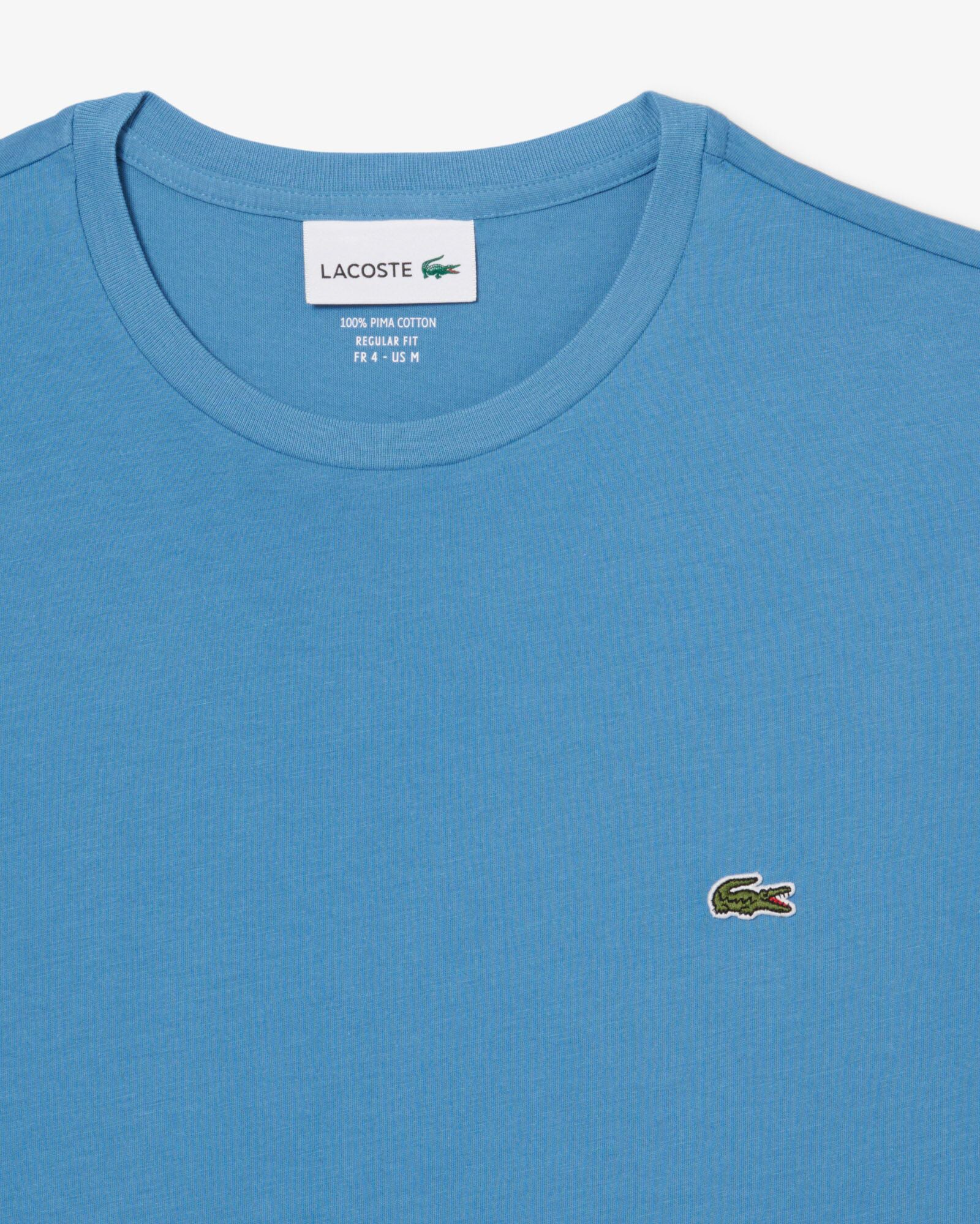 Lacoste Mens Crew Neck Pima Cotton Jersey T-Shirt - Abyss Blue JBK | CHO | Designer Mens Short Sleeve T-Shirts & Tops