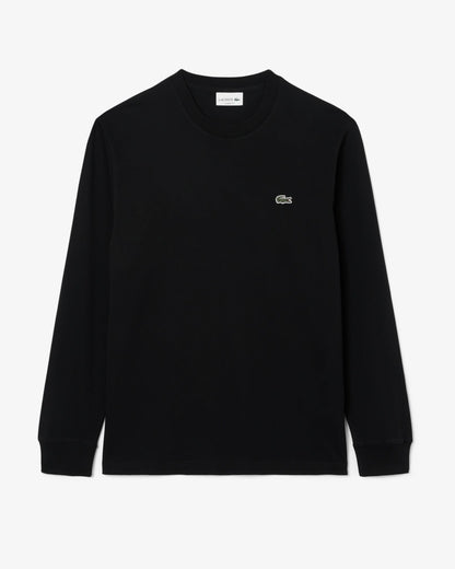 Lacoste Long Sleeved Cotton Mens T-Shirt - Black 031