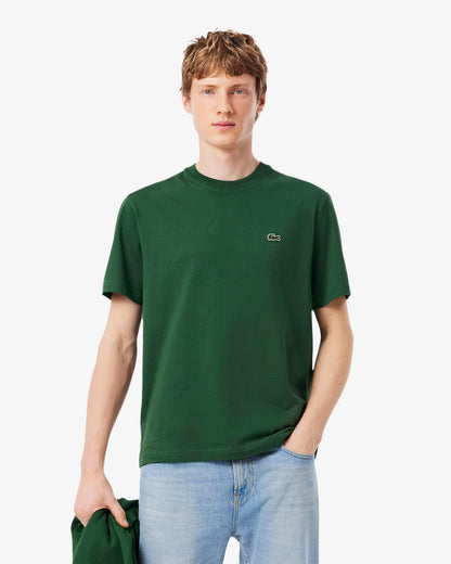 Lacoste Mens Classic Fit Cotton Jersey T-Shirt - Green 132