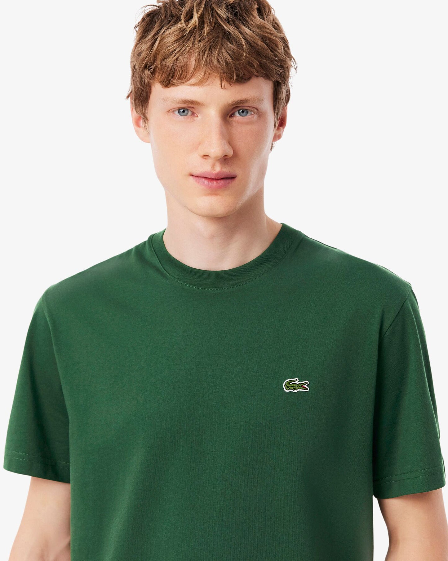 Lacoste Mens Classic Fit Cotton Jersey T-Shirt - Green 132