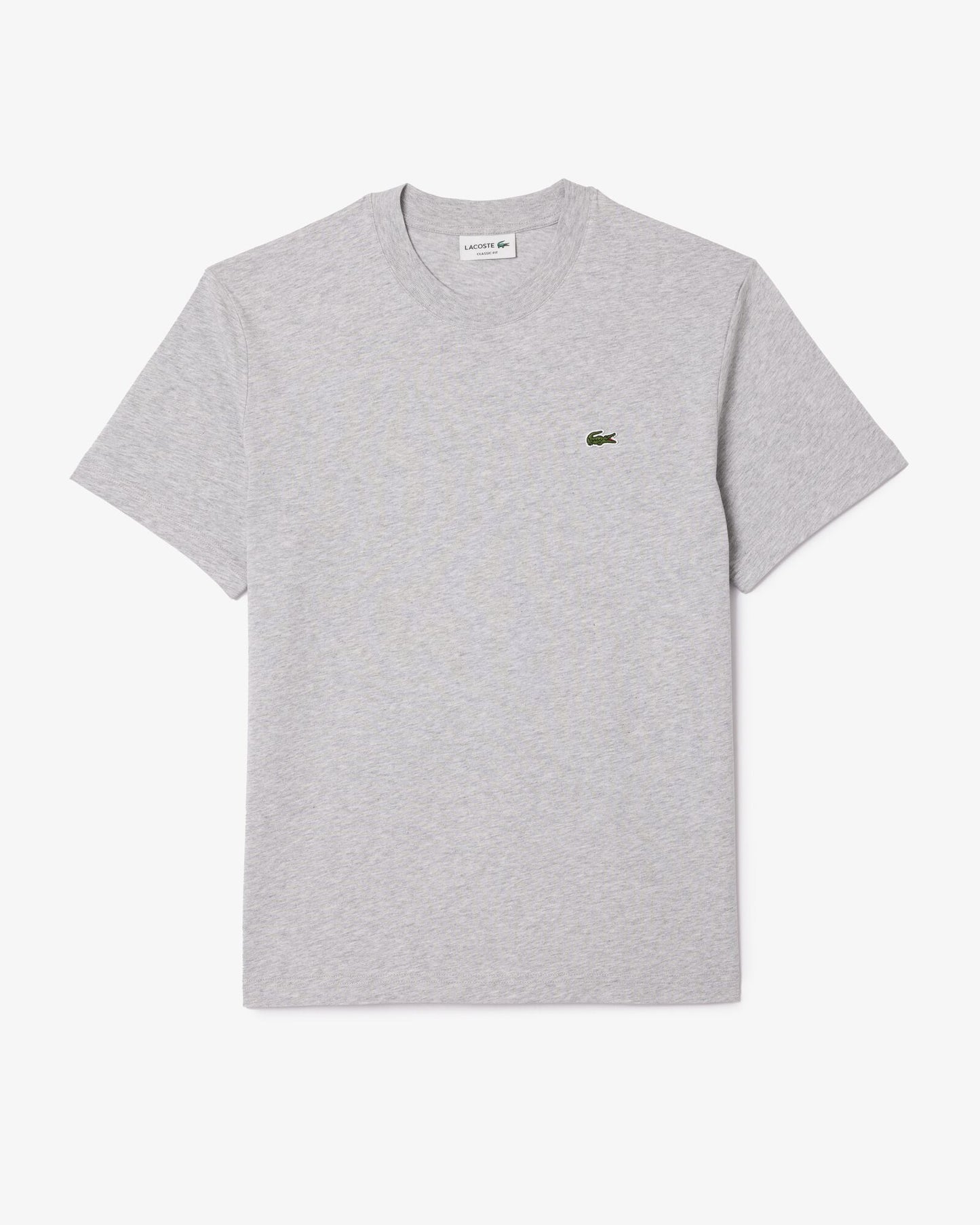 Lacoste Mens Classic Fit Cotton Jersey T-Shirt - Silver Chine CCA