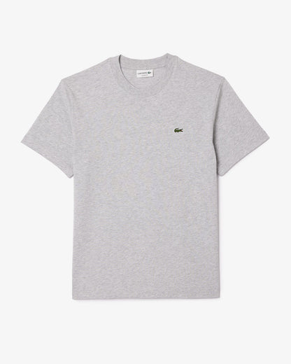 Lacoste Mens Classic Fit Cotton Jersey T-Shirt - Silver Chine CCA