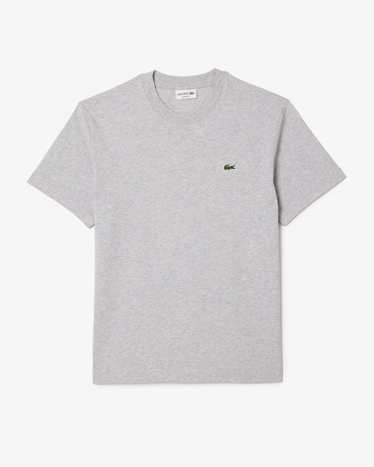 Lacoste Mens Classic Fit Cotton Jersey T-Shirt - Silver Chine CCA