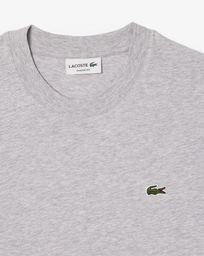 Lacoste Mens Classic Fit Cotton Jersey T-Shirt - Silver Chine CCA