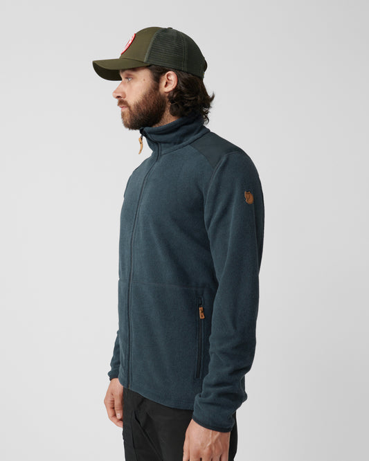 Fjallraven Sten Mens Fleece - Dark Navy 555
