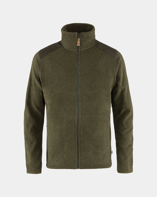 Fjallraven Sten Mens Fleece - Dark Olive 633