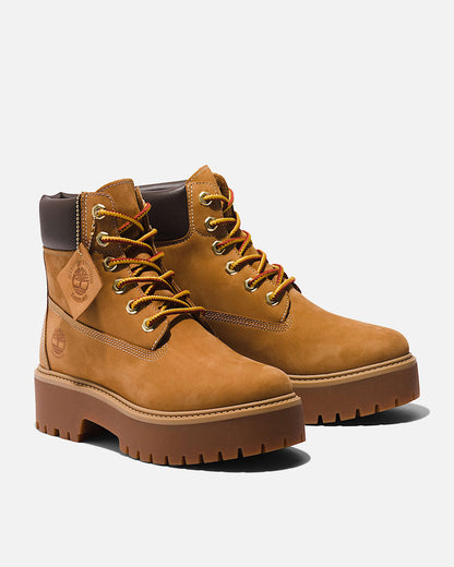 Timberland Stone Street Womens 6-Inch Waterproof Platform Boot - Wheat - CHO - Designer Womens Platform Boots