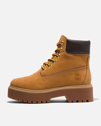 Timberland Stone Street Womens 6-Inch Waterproof Platform Boot - Wheat - CHO - Designer Womens Platform Boots