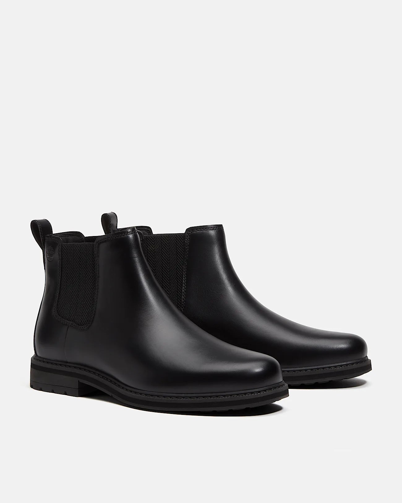 Timberland Stormbucks Mens Full Grain Leather Mid Chelsea Boots - Black | CHO | Designer Mens Chelsea Boots