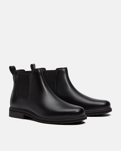 Timberland Stormbucks Mens Full Grain Leather Mid Chelsea Boots - Black | CHO | Designer Mens Chelsea Boots