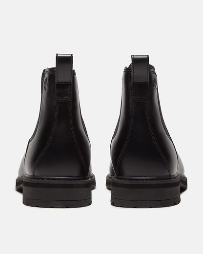 Timberland Stormbucks Mens Full Grain Leather Mid Chelsea Boots - Black | CHO | Designer Mens Chelsea Boots