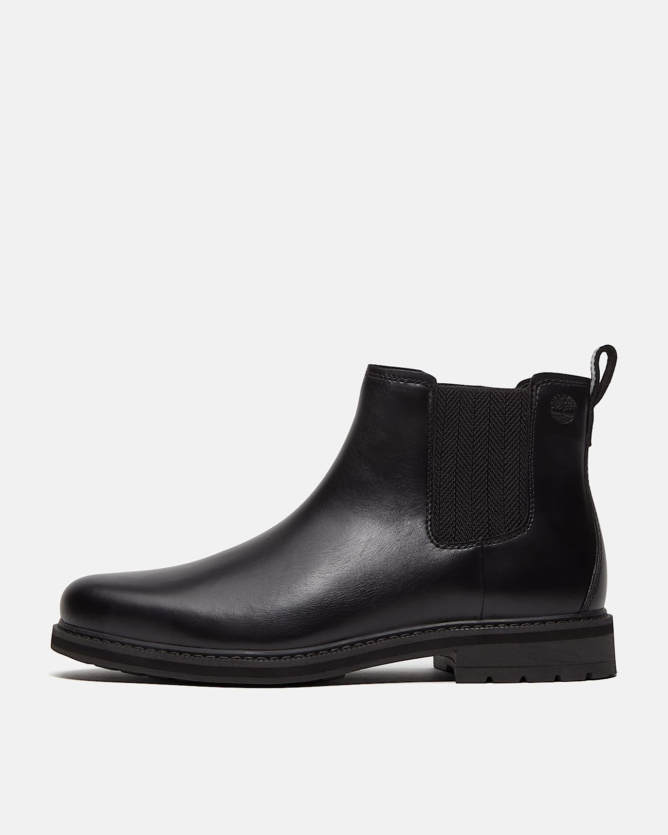 Timberland Stormbucks Mens Full Grain Leather Mid Chelsea Boots - Black | CHO | Designer Mens Chelsea Boots