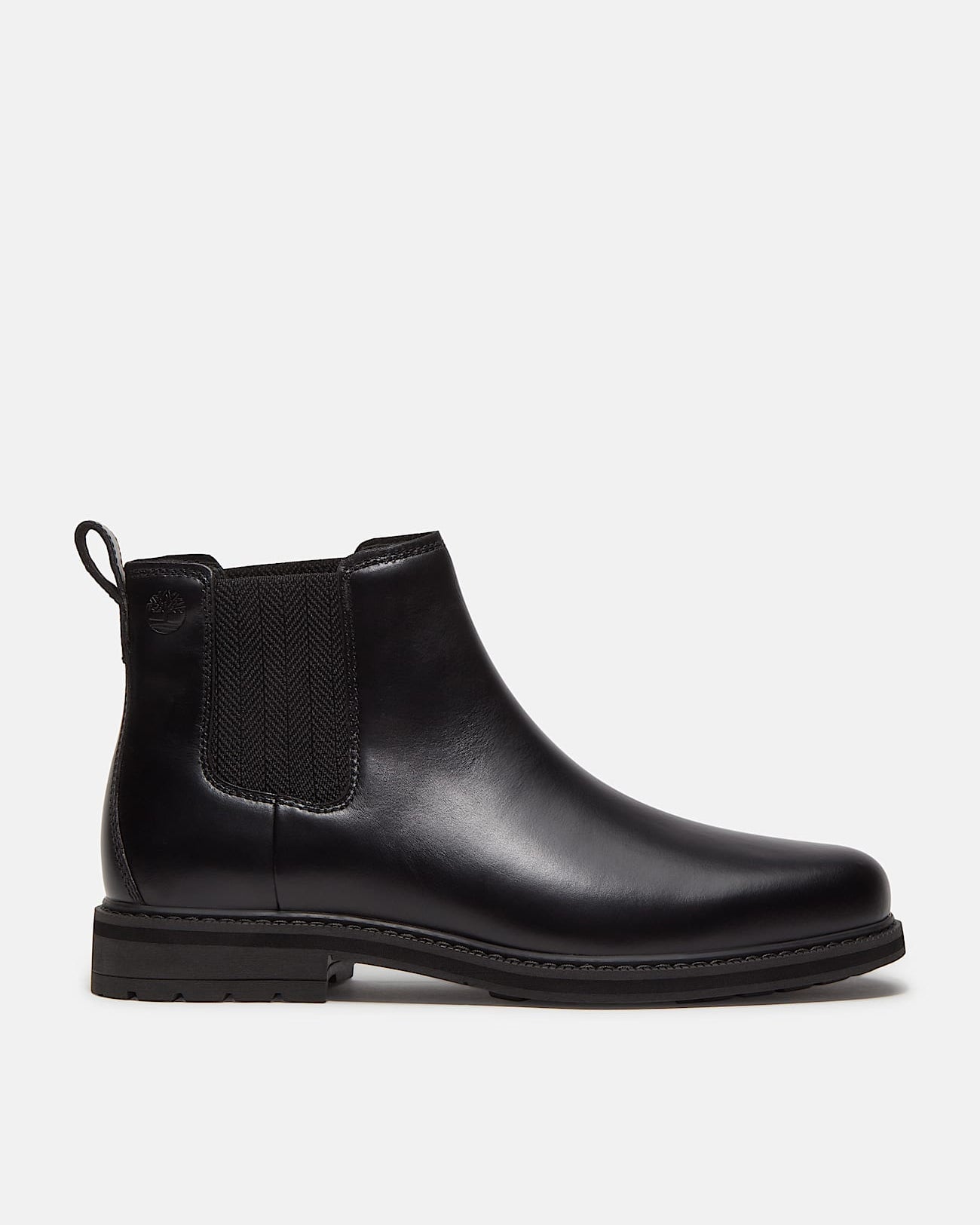 Timberland Stormbucks Mens Full Grain Leather Mid Chelsea Boots - Black | CHO | Designer Mens Chelsea Boots