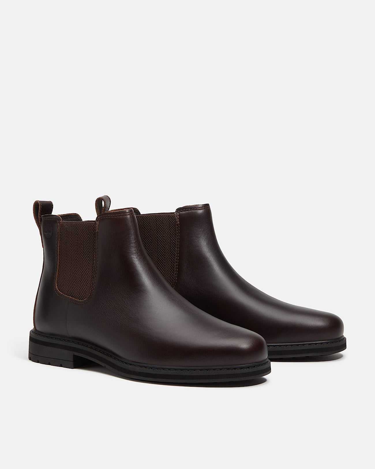 Timberland Stormbucks Mens Full Grain Leather Mid Chelsea Boots - Dark Brown | CHO | Designer Mens Chelsea Boots