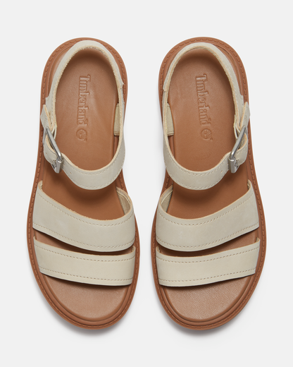 Timberland Stone Street Backstrap Nubuck Womens Sandals - Light Beige | CHO | Designer Womens Flat Sandals
