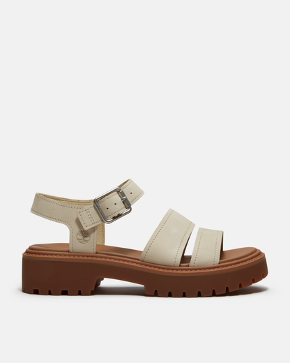 Timberland Stone Street Backstrap Nubuck Womens Sandals - Light Beige | CHO | Designer Womens Flat Sandals