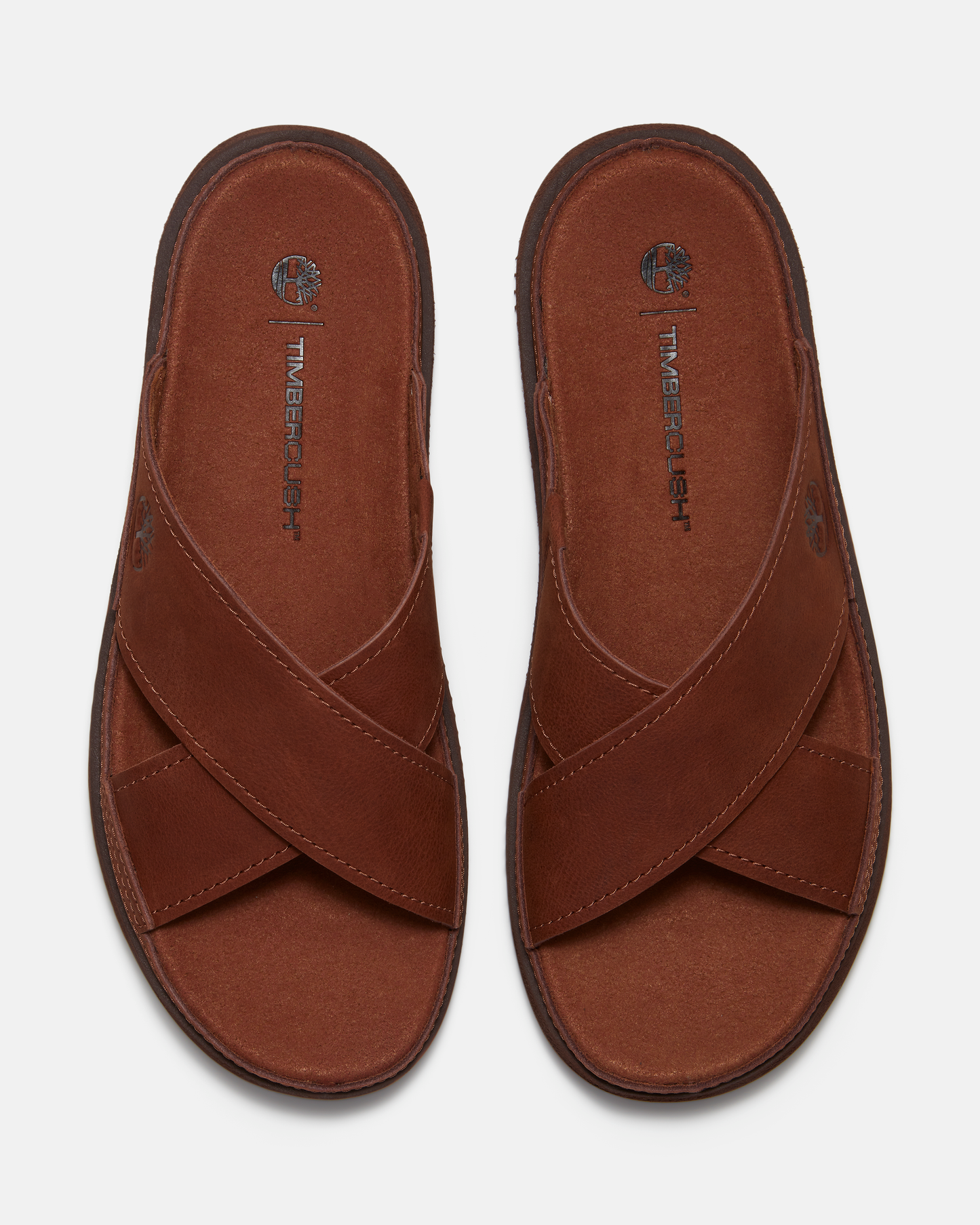 Timberland Casco Cove Cross Strap Full Grain Leather Mens Sandals - Rust | CHO | Designer Mens Sandals