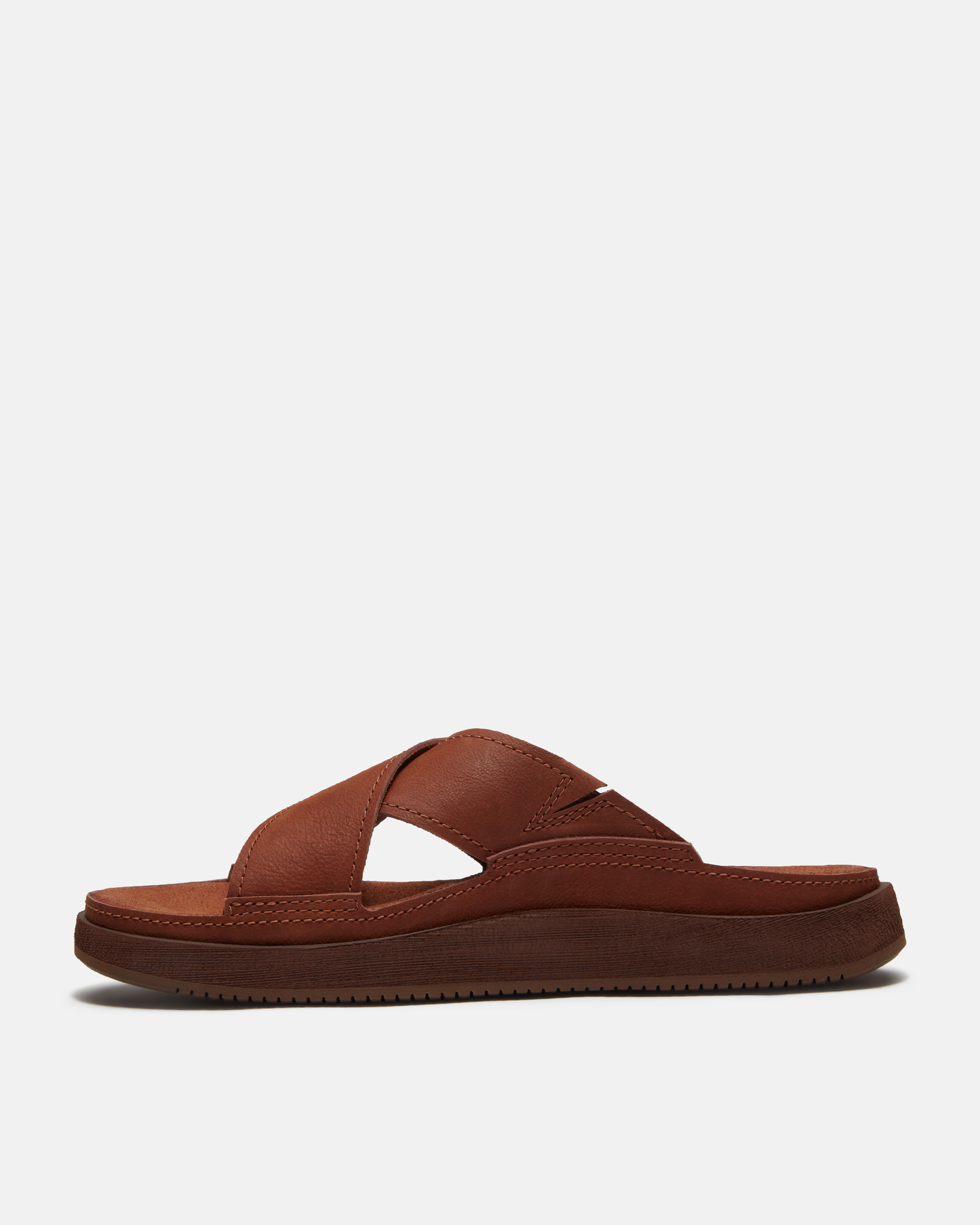 Timberland Casco Cove Cross Strap Full Grain Leather Mens Sandals - Rust | CHO | Designer Mens Sandals