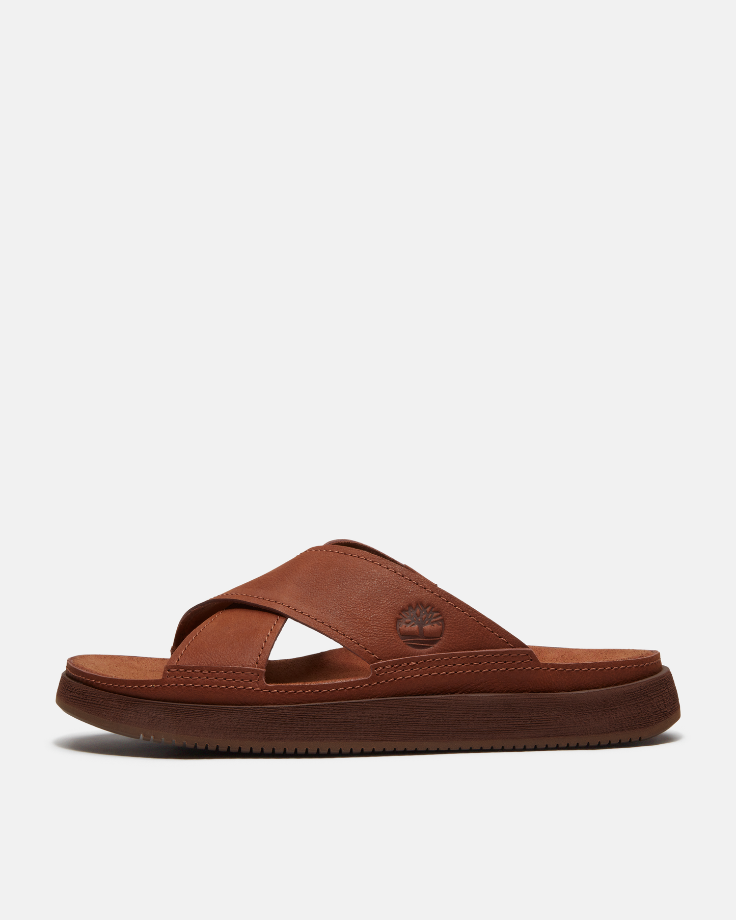 Timberland Casco Cove Cross Strap Full Grain Leather Mens Sandals - Rust | CHO | Designer Mens Sandals