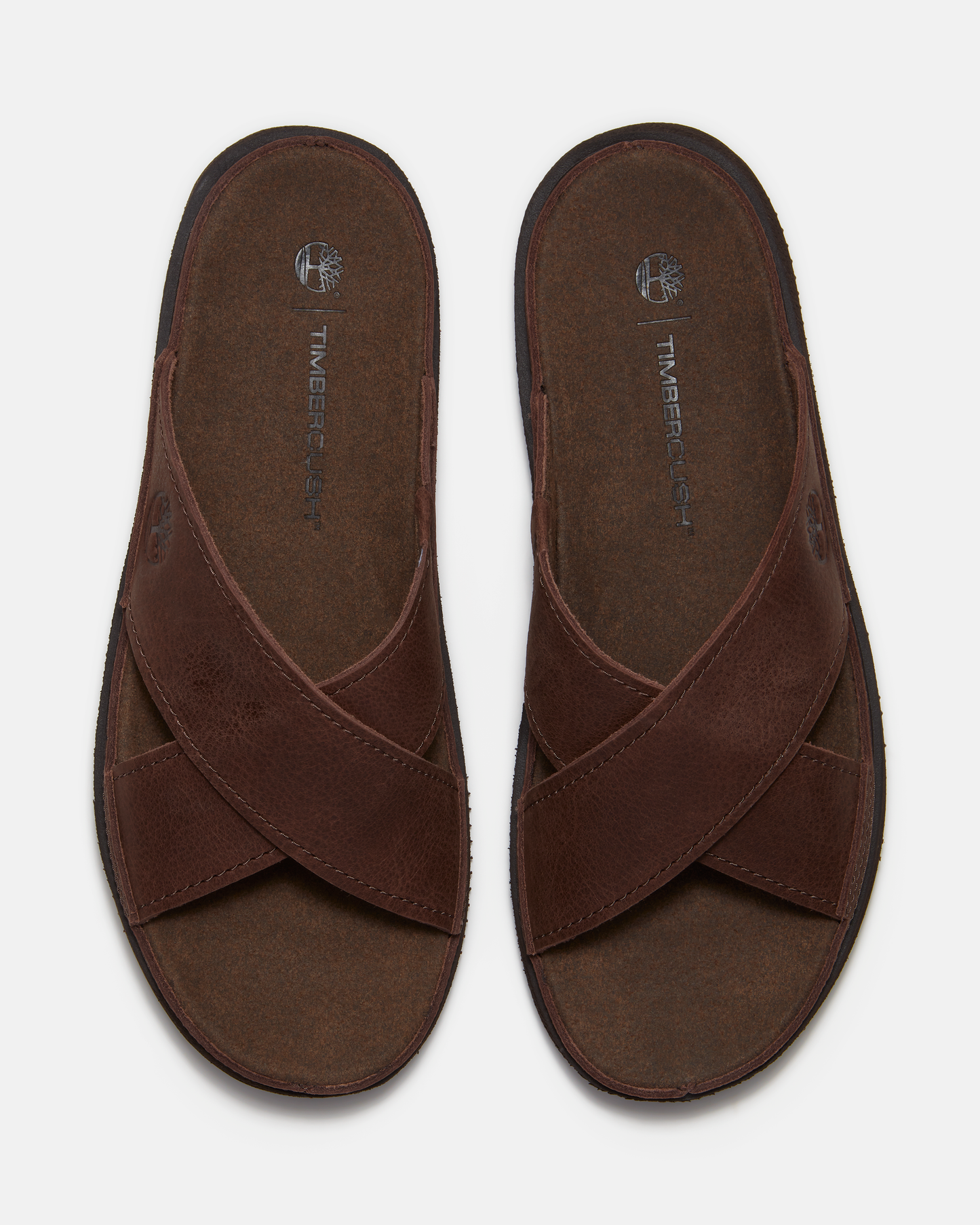 Timberland Casco Cove Cross Strap Full Grain Leather Mens Sandals - Dark Brown | CHO | Designer Mens Sandals