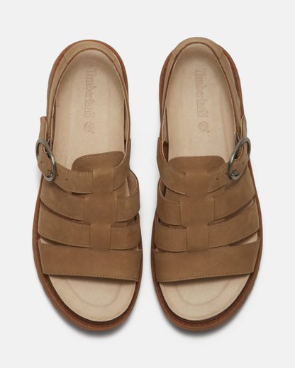 Timberland Clairemont Way  Nubuck Womens Fisherman Sandals - Mid Beige | CHO | Designer Womens Flat Sandals