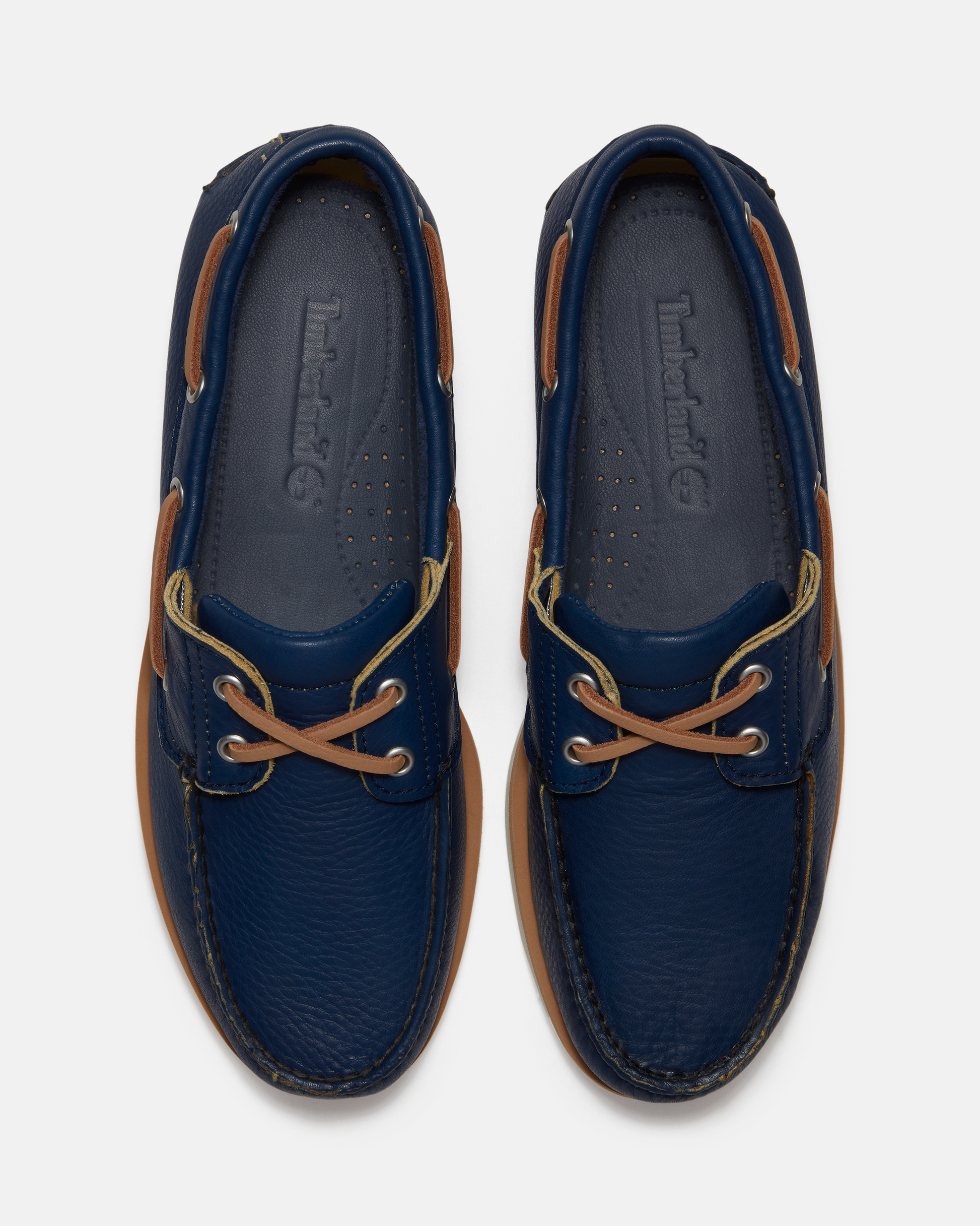 Timberland Mens Full Grain Leather Classic Boat Shoe - Dark Blue | CHO | Designer Mens Boat Shoes