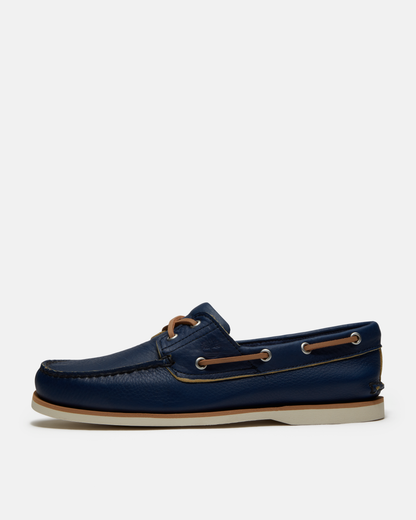 Timberland Mens Full Grain Leather Classic Boat Shoe - Dark Blue | CHO | Designer Mens Boat Shoes