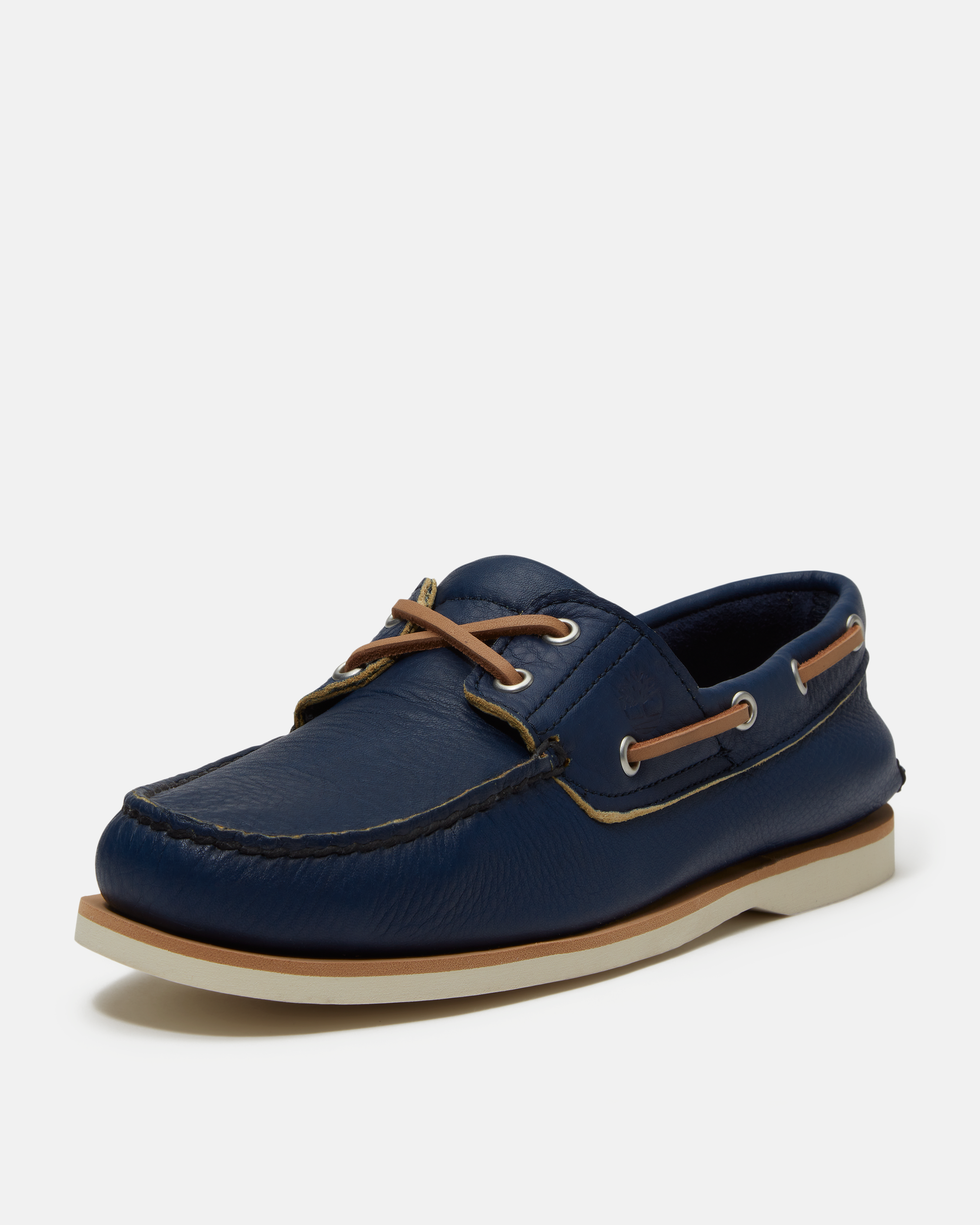 Timberland Mens Full Grain Leather Classic Boat Shoe - Dark Blue | CHO | Designer Mens Boat Shoes