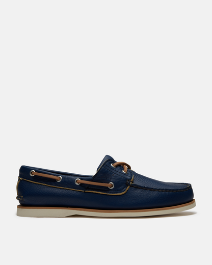 Timberland Mens Full Grain Leather Classic Boat Shoe - Dark Blue | CHO | Designer Mens Boat Shoes