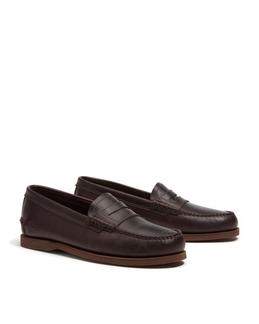 Timberland Mens Full Grain Leather Classic Loafer - Dark Brown | CHO | Designer Mens Loafers