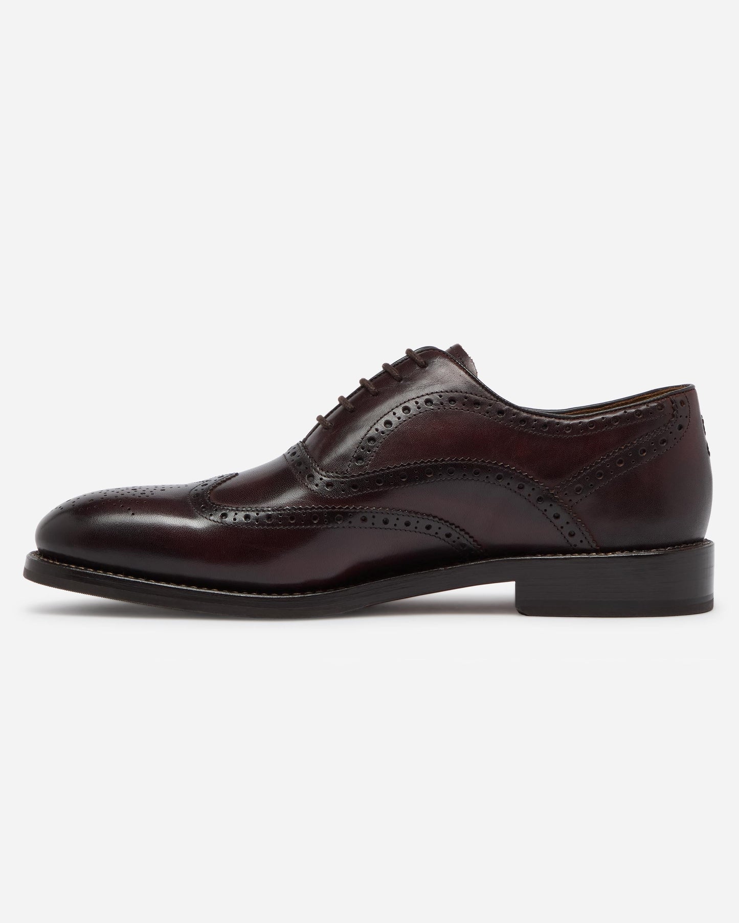 Oliver Sweeney Hunstanton Hand Antiqued Calf Leather Mens Oxford Shoes - Dark Brown