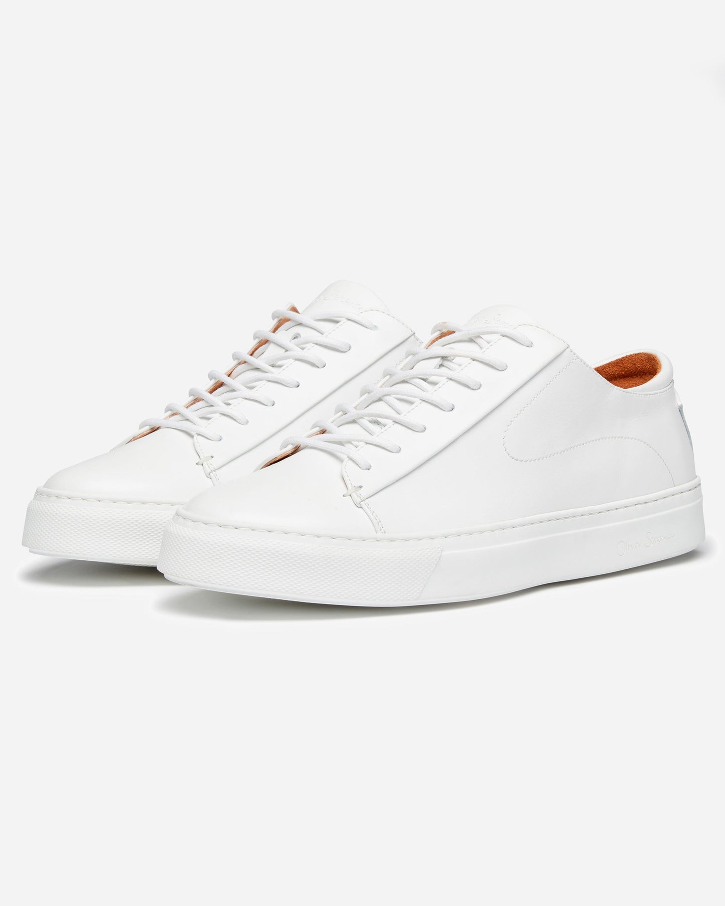 Oliver Sweeney Sirolo Mens Calf Leather Lightweight Trainers - White