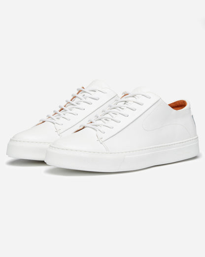 Oliver Sweeney Sirolo Mens Calf Leather Lightweight Trainers - White