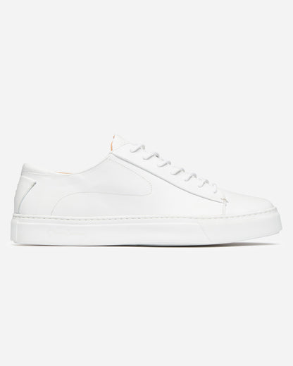 Oliver Sweeney Sirolo Mens Calf Leather Lightweight Trainers - White
