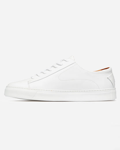 Oliver Sweeney Sirolo Mens Calf Leather Lightweight Trainers - White