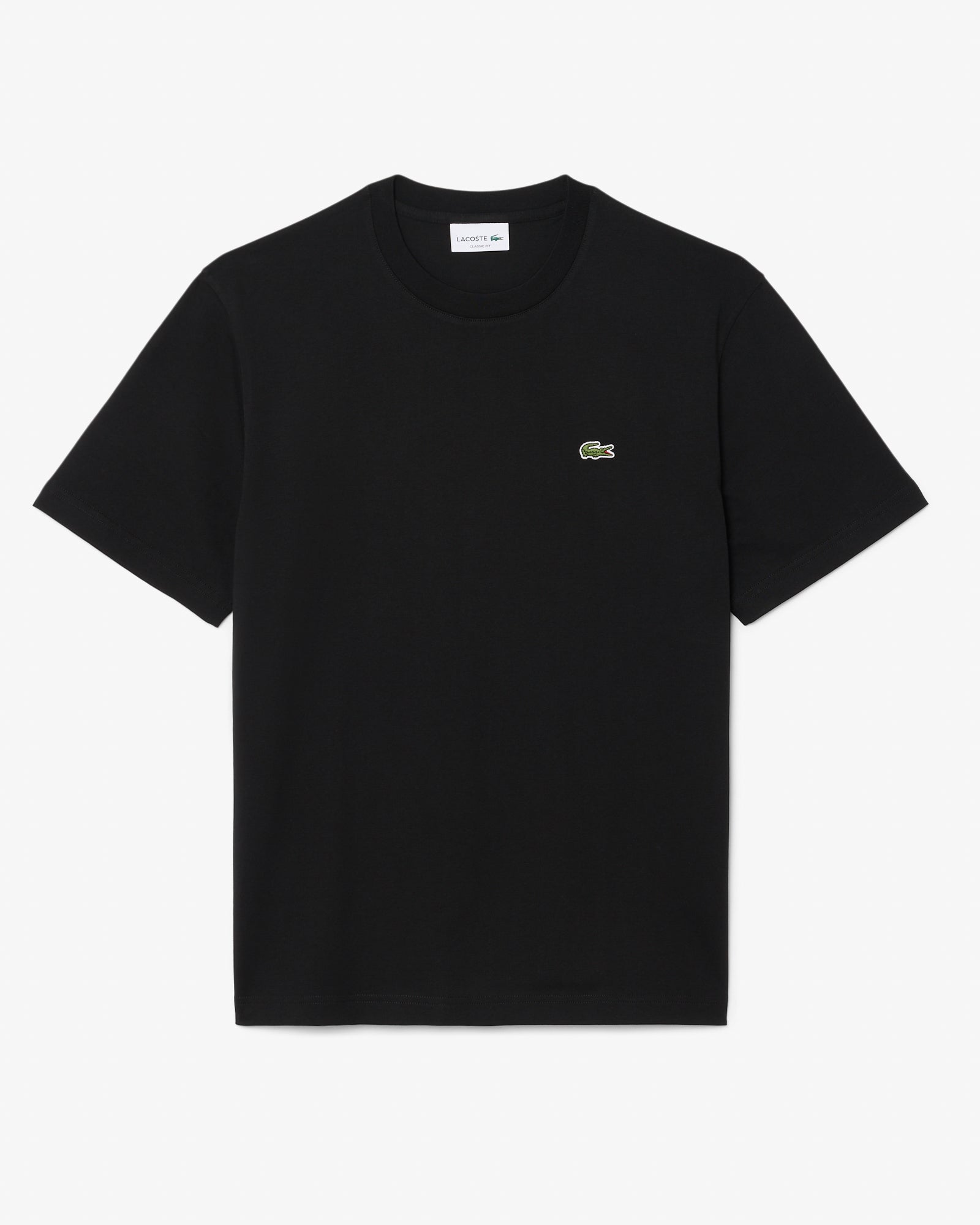 Lacoste Mens Classic Fit Cotton Jersey T - Shirt - Black 031 | CHO | Designer Mens Short Sleeve T - Shirts & Tops