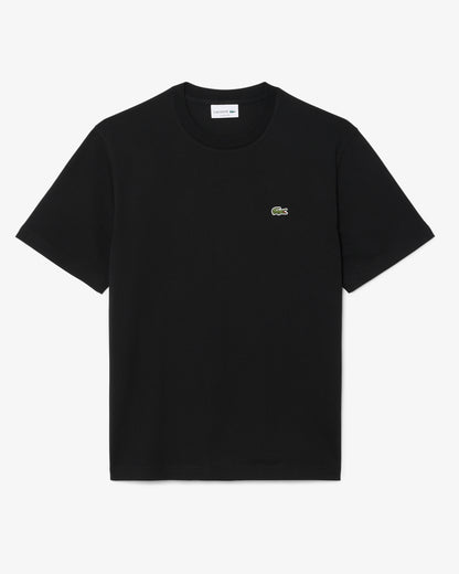 Lacoste Mens Classic Fit Cotton Jersey T - Shirt - Black 031 | CHO | Designer Mens Short Sleeve T - Shirts & Tops