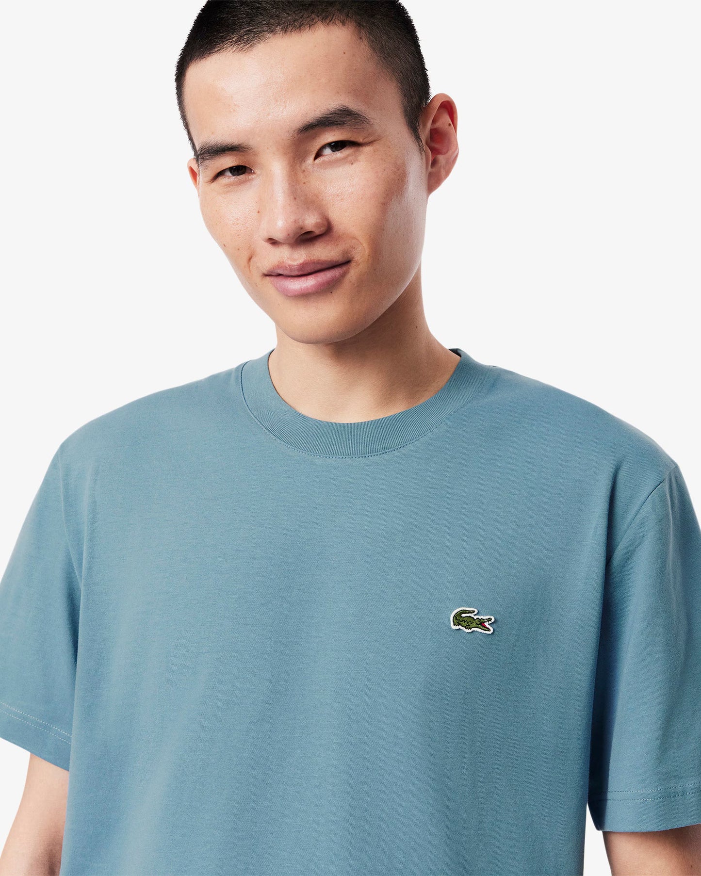 Lacoste Mens Classic Fit Cotton Jersey T-Shirt - Limestone HD9
