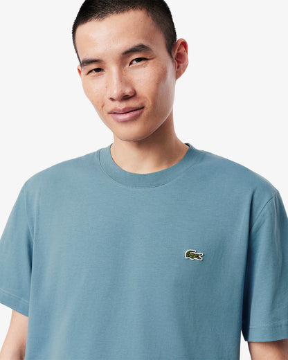 Lacoste Mens Classic Fit Cotton Jersey T-Shirt - Limestone HD9