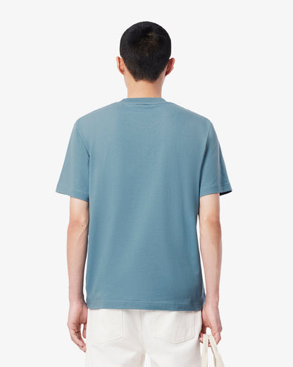 Lacoste Mens Classic Fit Cotton Jersey T-Shirt - Limestone HD9