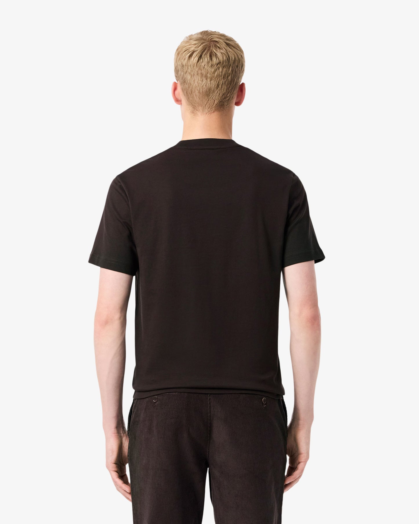 Lacoste Mens Classic Fit Cotton Jersey T-Shirt - Brown SKB