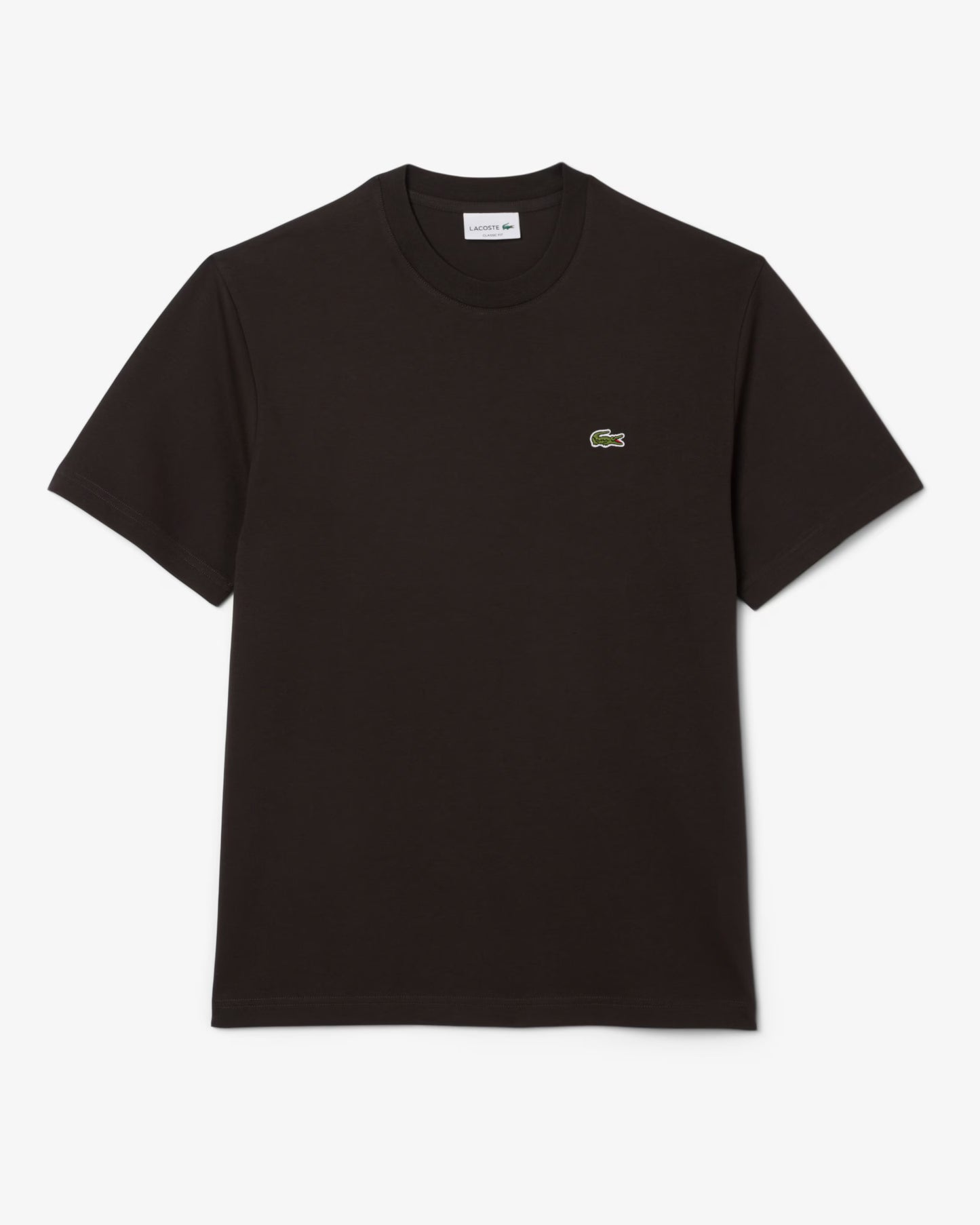 Lacoste Mens Classic Fit Cotton Jersey T-Shirt - Brown SKB
