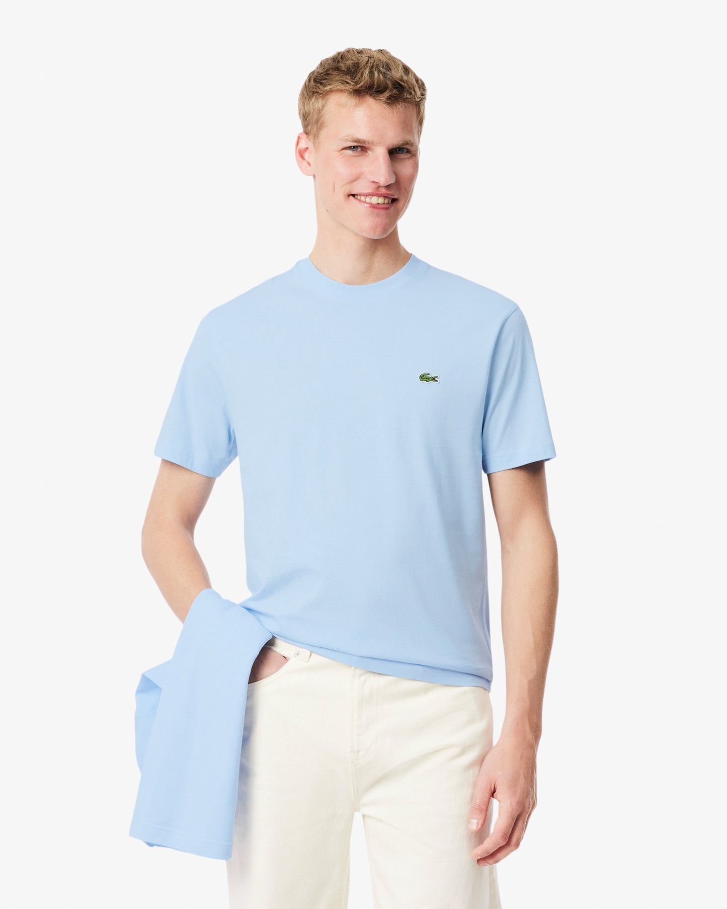 Lacoste Mens Classic Fit Cotton Jersey T-Shirt - Rill T01