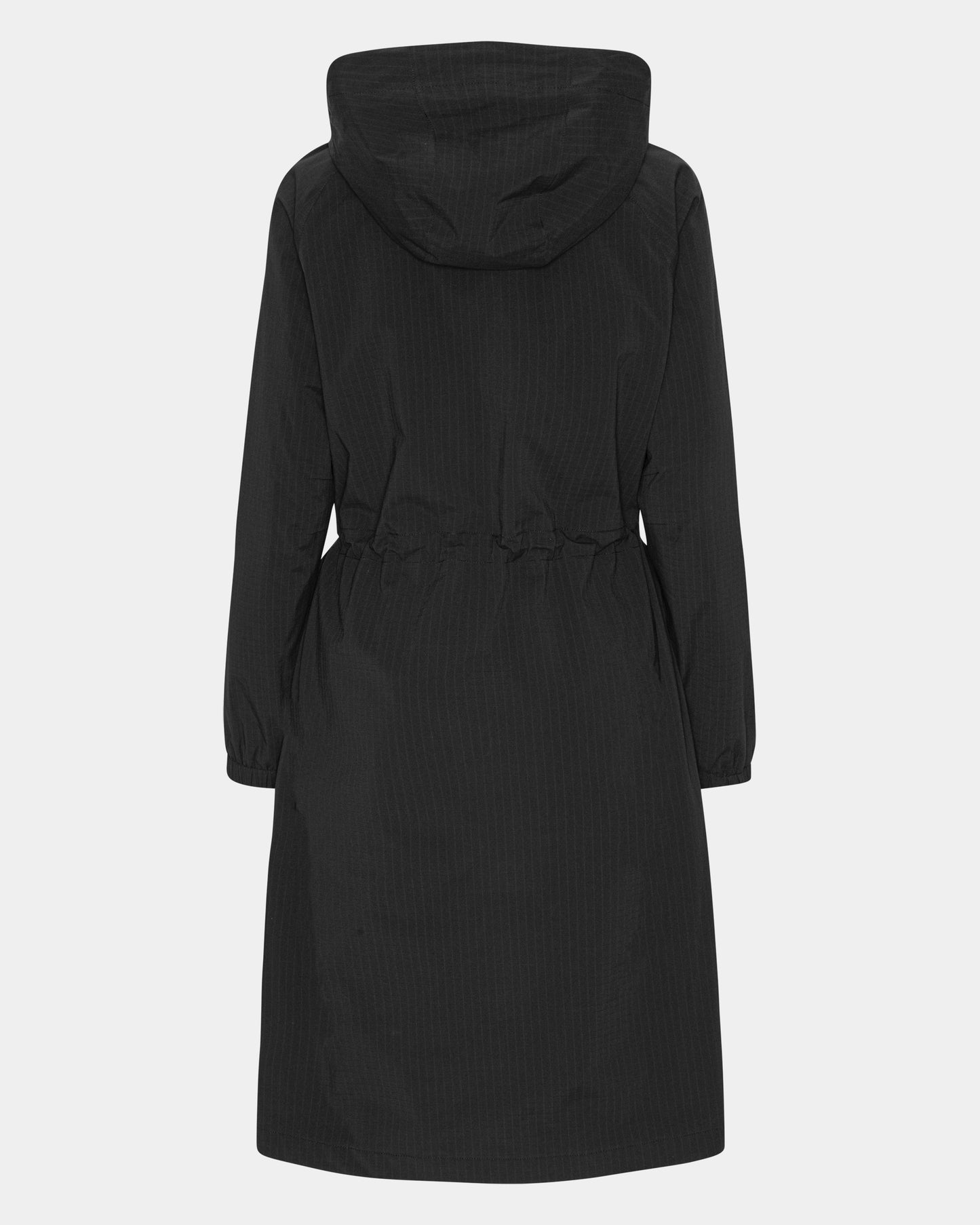 Ilse Jacobsen Thermal Womens Long Parka Raincoat - Black Beauty 002