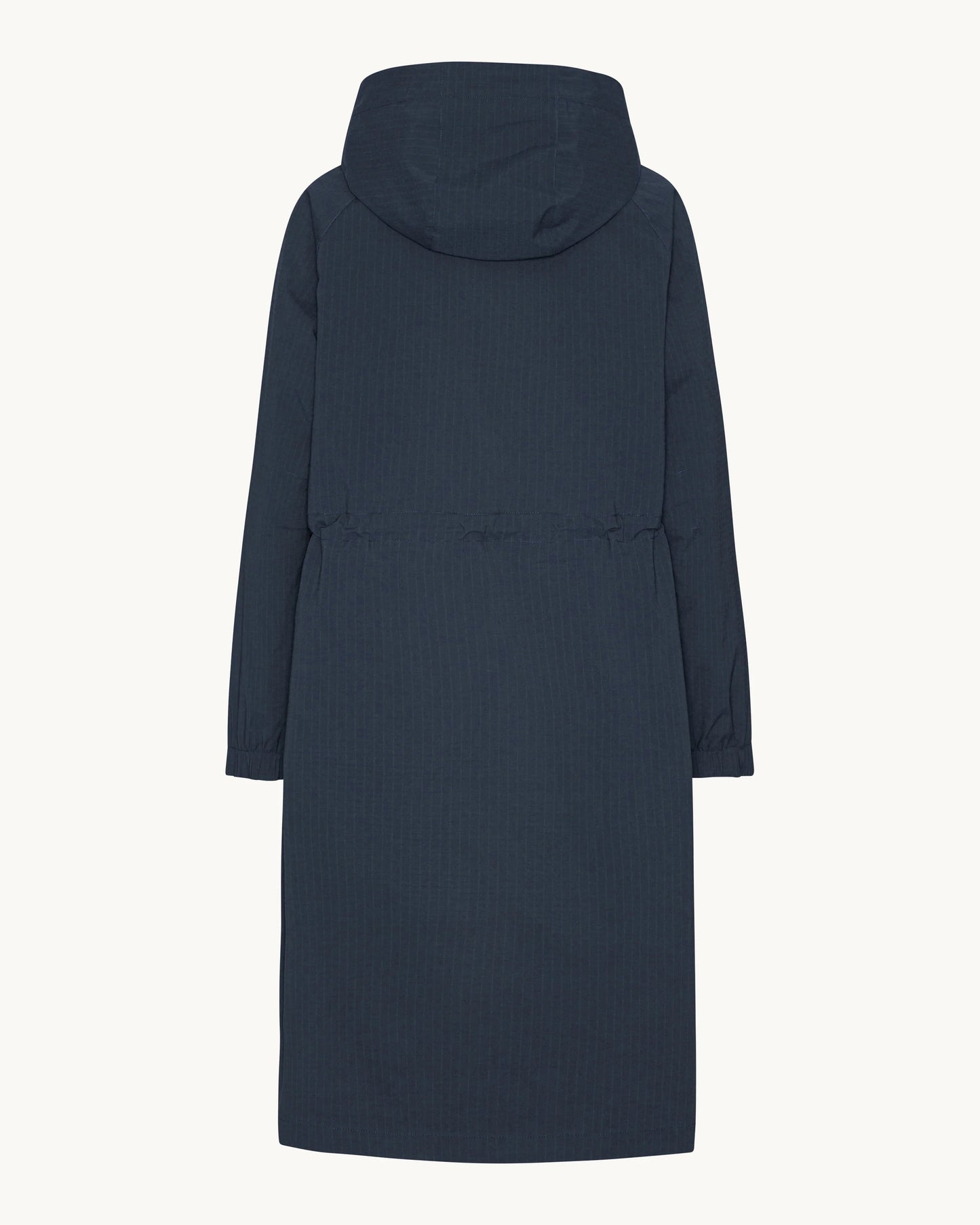 Ilse Jacobsen Thermal Womens Long Parka Raincoat - Dark Indigo 660