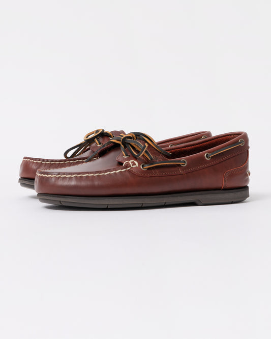 Timberland Mens Classic 2-Eye Leather Boat Shoe - Brown
