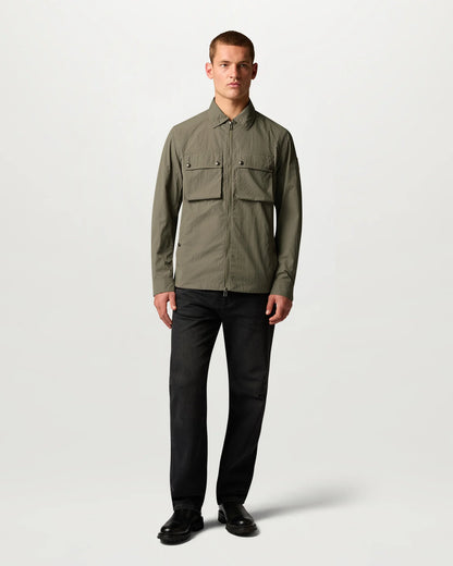 Belstaff Mens Tourer Overshirt - Khaki Green