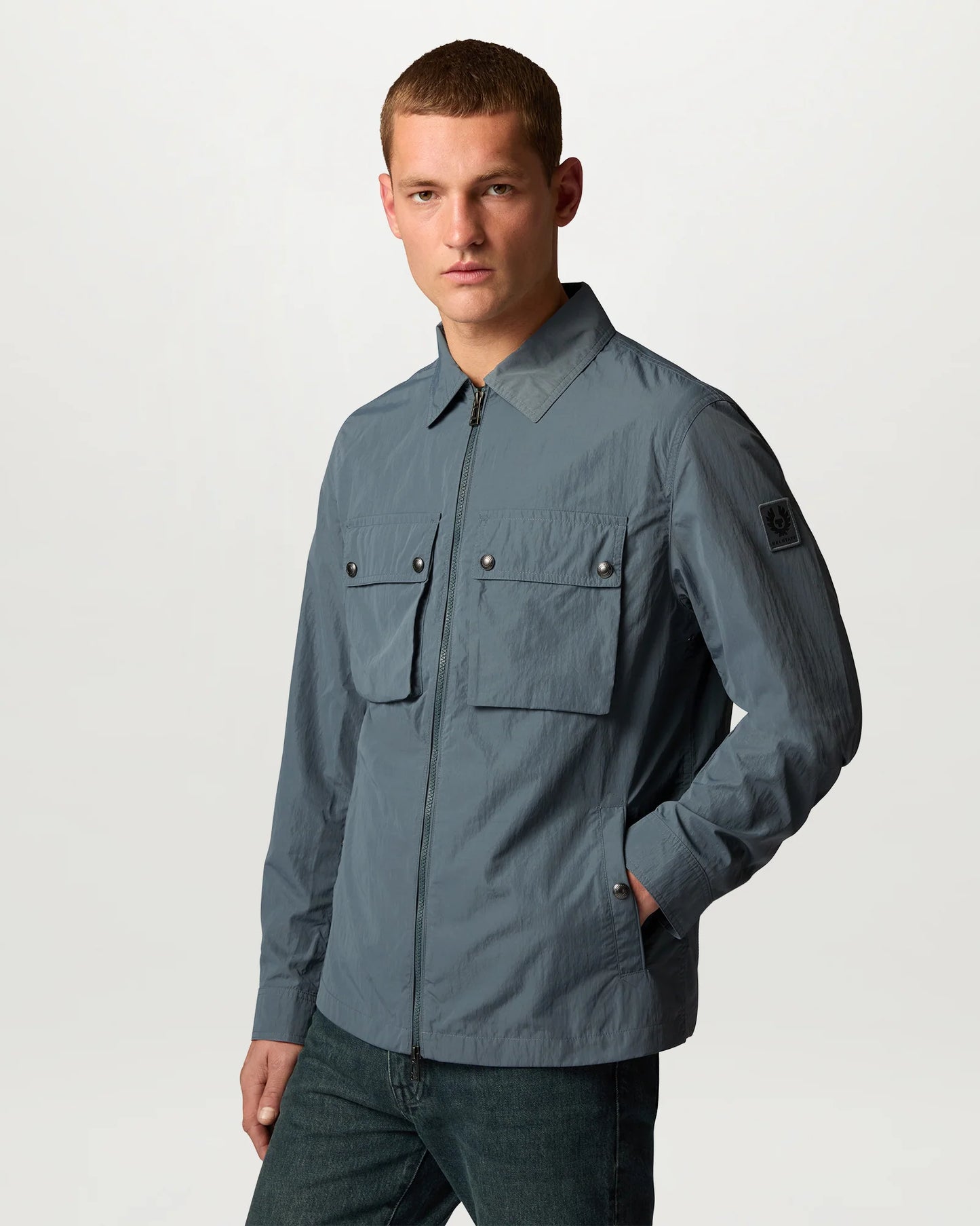Belstaff Mens Tourer Overshirt - Petrol