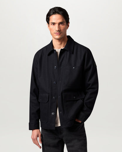 Belstaff Mens Trail Overshirt - Dark Ink, front