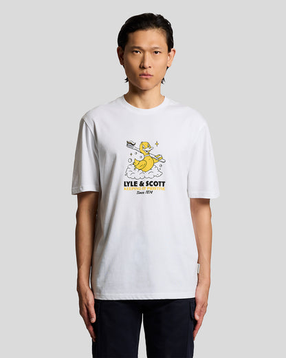 Lyle & Scott Rubber Duck Mens Graphic T-Shirt - 626 White
